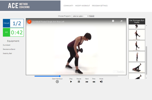Workout Screen
